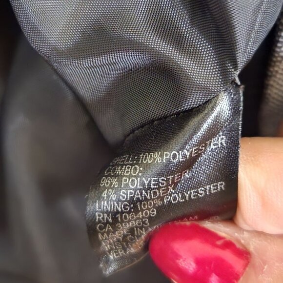 Tahari X Arthur Levine Black Open Front Shawl Collar Blazer Size 14 - Picture 5 of 5